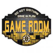 Boston Bruins 24'' Wood Game Room Sign