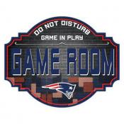 New England Patriots 24'' Wood Game Room Sign