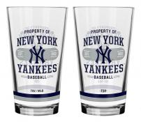 New York Yankees 2 pack 16 oz. Mixing Glasses