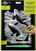 Royal & Langnickel Scratch Art - Orca Whales (Silver)