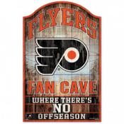 Philadelphia Flyers 11 x17 Wood Fan Cave Sign