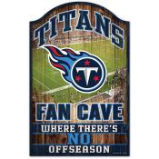 Tennessee Titans 11 x 17 Wood Fan Cave Sign