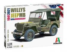Willy's Jeep MB 80th Anniversary 1:24 Model Kit
