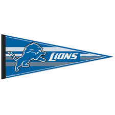 detroit lions pennant