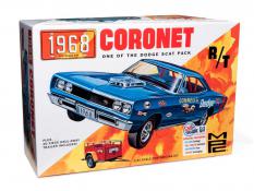 1968 Dodge Coronet Hardtop w/ Trailer 1:25 Model Kit