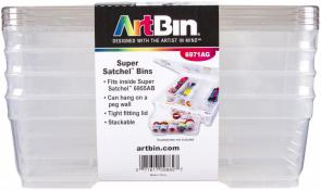 Art Bin Super Satchel Bins with Lids 4 pack