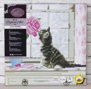 Craft Buddy Crystal Art - Cat & Flowers