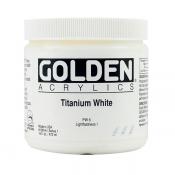 Golden 16 oz. Acrylic Paint - Titanium White
