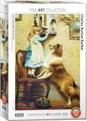 Eurographics - 1000 pc. Puzzle - Little Girl and Her Sheltie