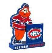 Montreal Canadiens Mascot Statue with Canadiens Logo