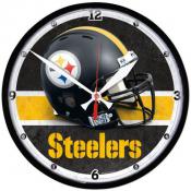 Pittsburgh Steelers 12 Inch Round Clock