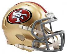 San Francisco 49ers Riddle Speed Mini Football Helmet